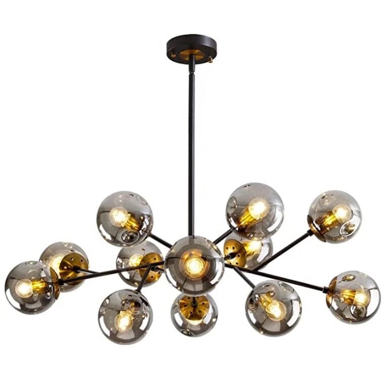 Lustre Sputnik Flint — suspension linéaire à 15 lumières, à intensité variable