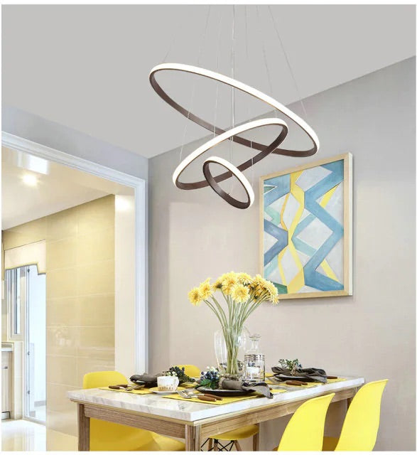 LumaCircle Modern Ring Chandelier Ceiling Light For Living Rooms