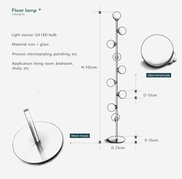 Nova Arc Minimalist Standing Floor Lamp For Home Interiors