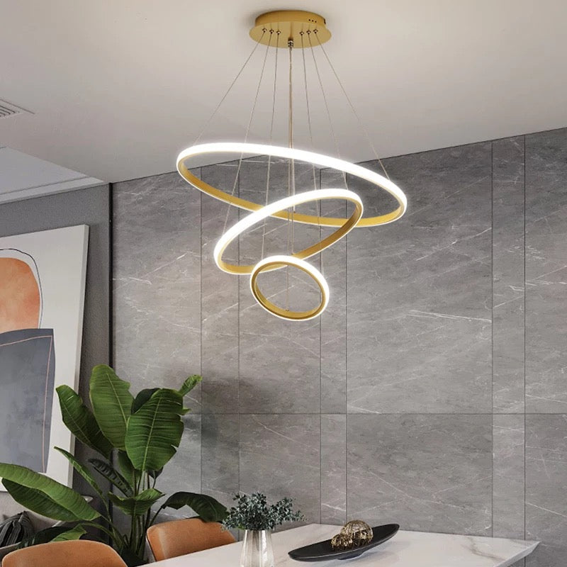 LumaCircle Modern Ring Chandelier Ceiling Light For Living Rooms