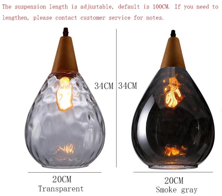 Liora Glass Hanging Light With Nordic Look For Home