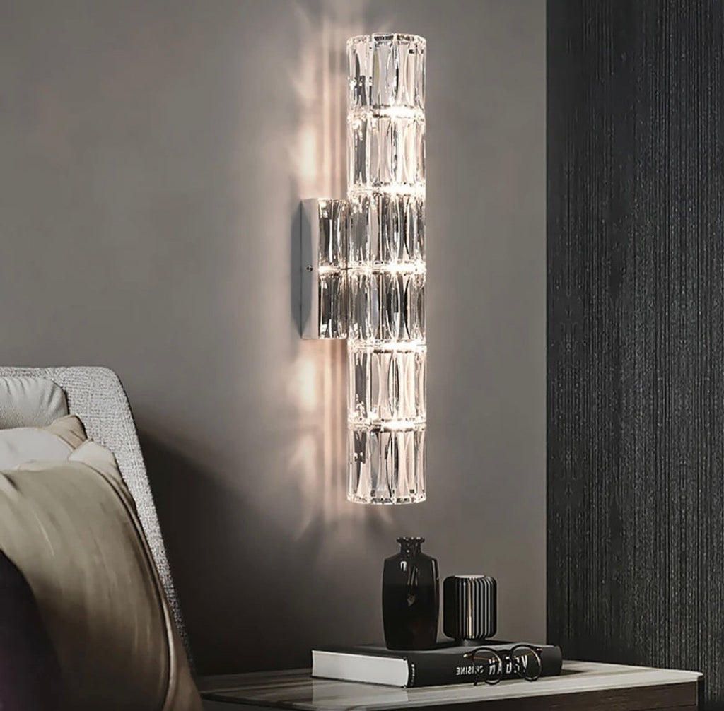 Luxuriöse Kristall-Villen-Wandleuchte – wandmontierte LED-G4-Leuchte