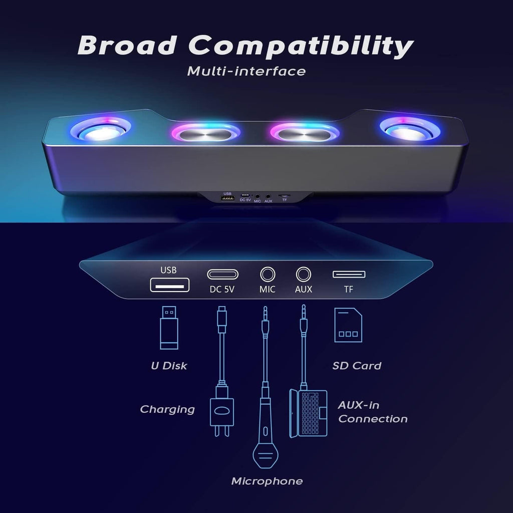 Wireless RGB Computer Speakers | Filindra