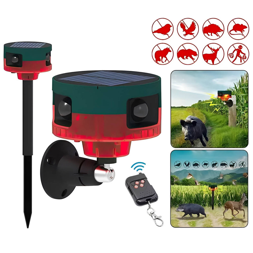 360 Degree Solar Repeller For Pigeon Bird Wild Boar Rabbit Deer | Filindra