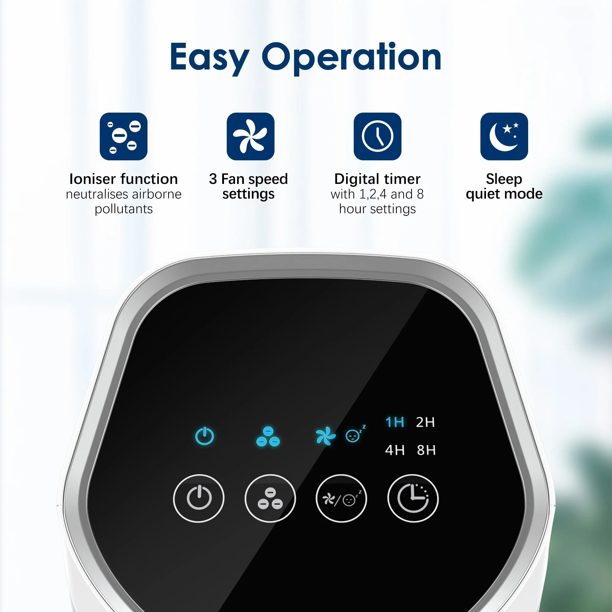 Air Purifier HEPA Filter For Indoor 200 Square - 99.9% Removal | Filindra