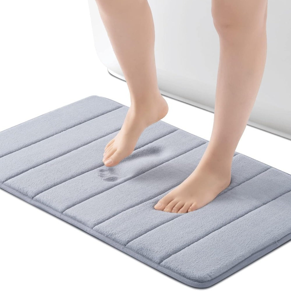 3-Piece Memory Foam Bath Mat Set — Non-Slip, Plush Comfort