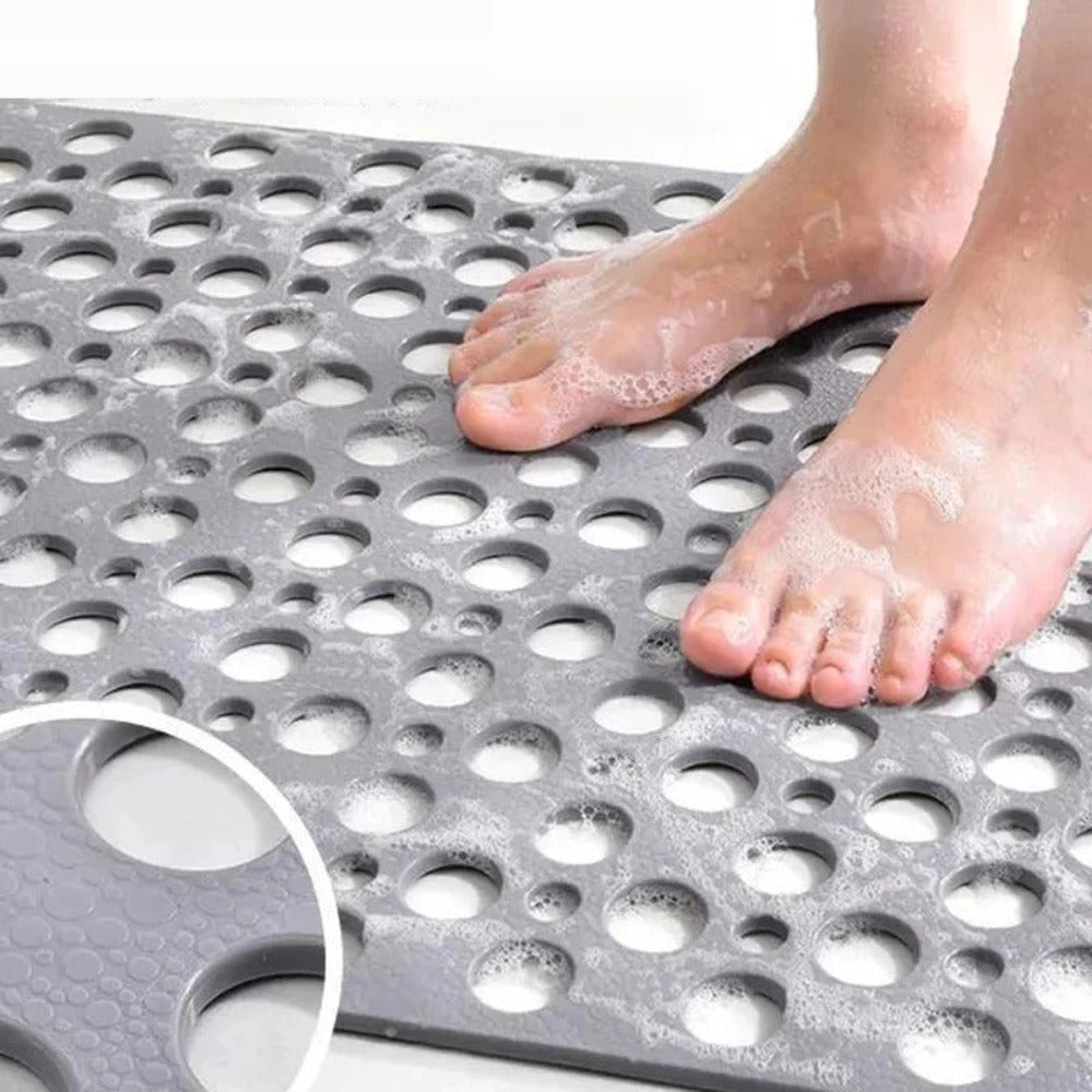 HydraSafe mögelresistent duschmatta — halkfri, stark sugkoppshållning