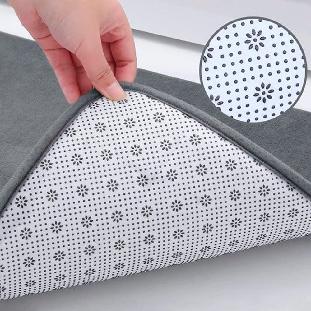 Luxuriöse rutschfeste Badematte aus Memory-Schaum — schnelltrocknend und gepolstert