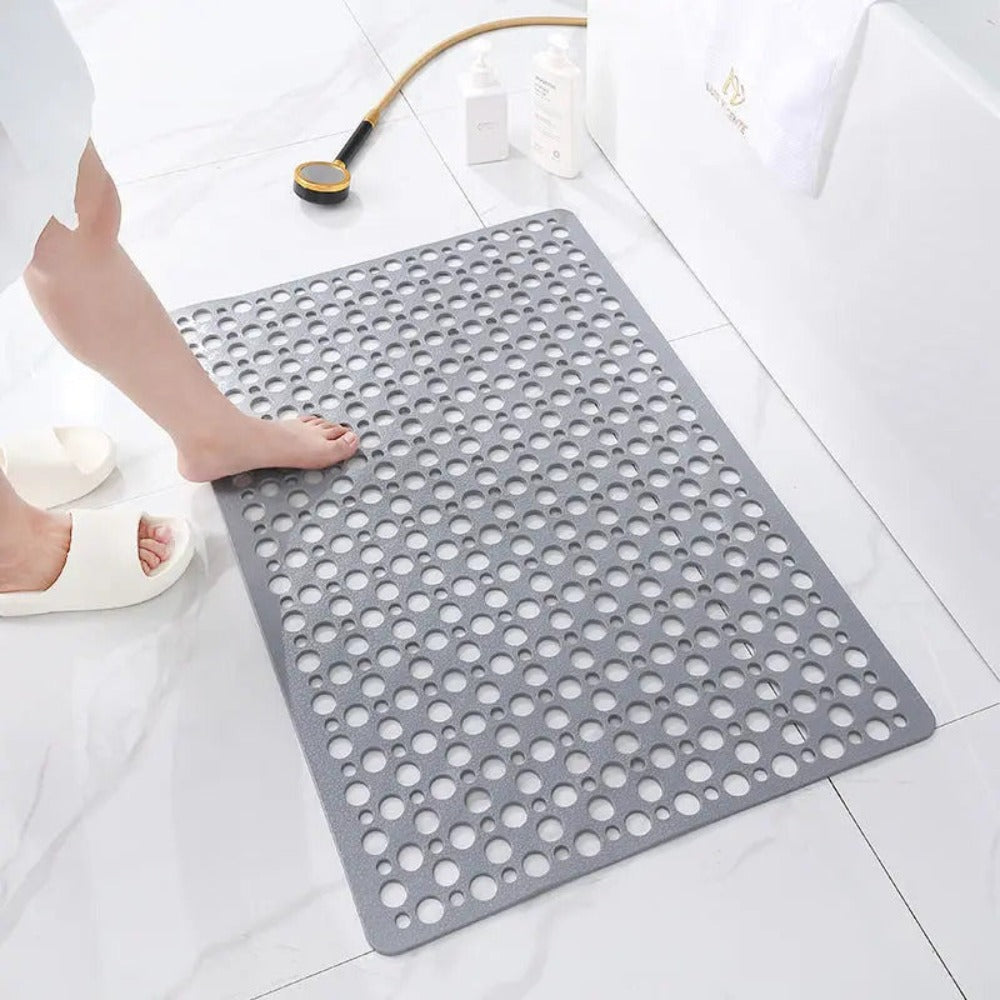 HydraSafe mögelresistent duschmatta — halkfri, stark sugkoppshållning