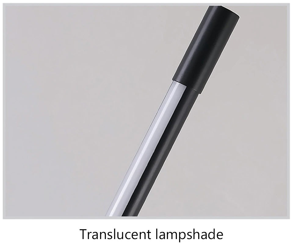 Lámpara de pie The Dahl — luz LED moderna, base redonda estable