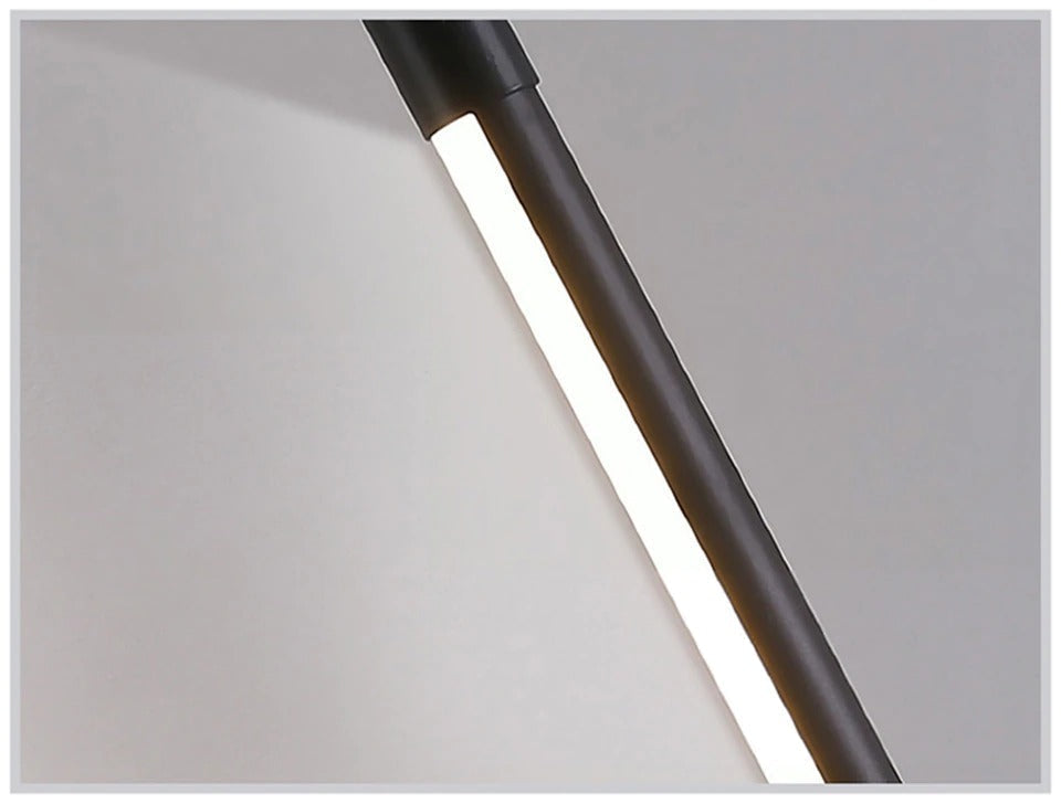 Lámpara de pie The Dahl — luz LED moderna, base redonda estable