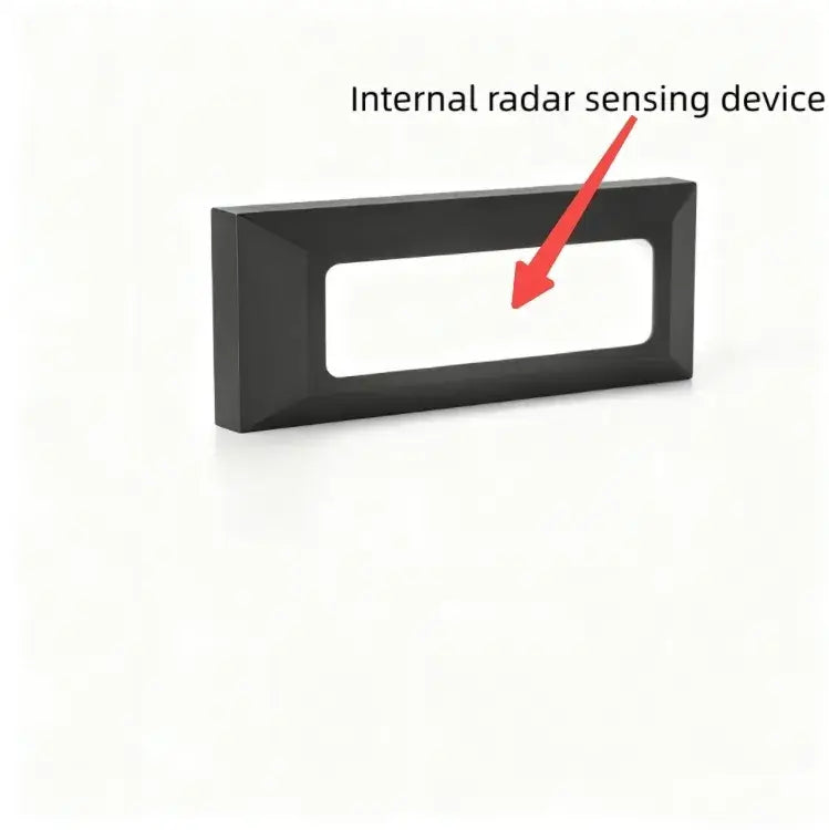 Minimalist Black LED Deck Step Light – Wall Light with Sensor for Stairs/Garden - Flindria
