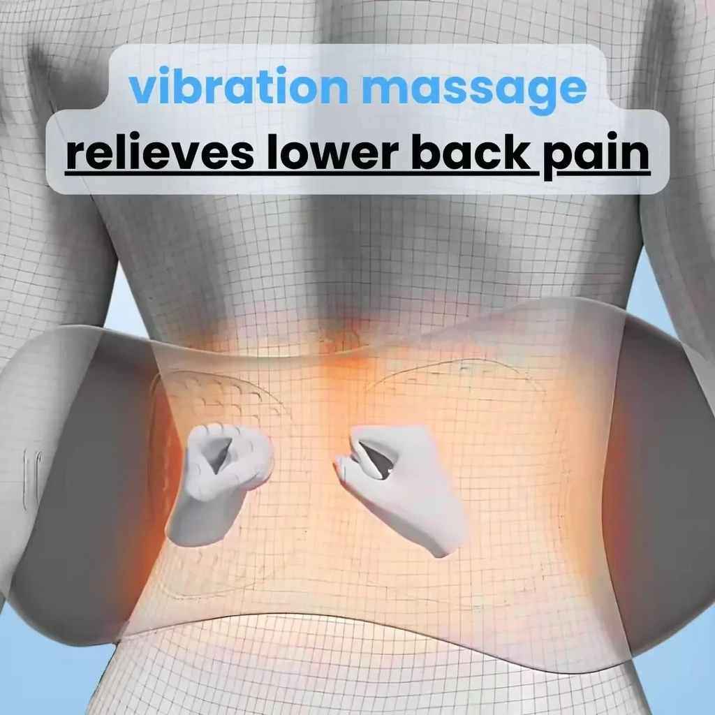 Masseur dorsal 3-en-1 LuminaBack avec réglages de chaleur et de vibration