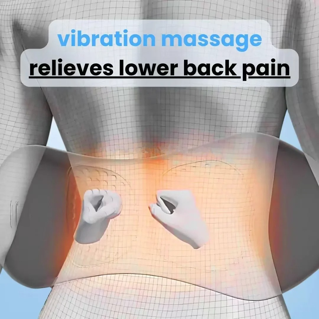 Masseur dorsal 3-en-1 LuminaBack avec réglages de chaleur et de vibration