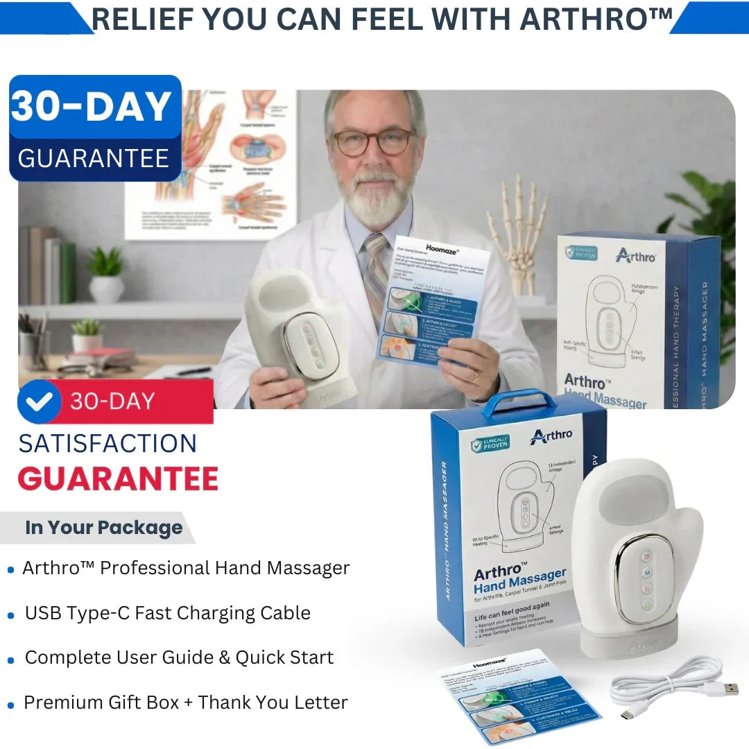 ArthroFlex Pro 3 az 1-ben kézmasszírozó — melegített regenerálódás és csuklótámasz