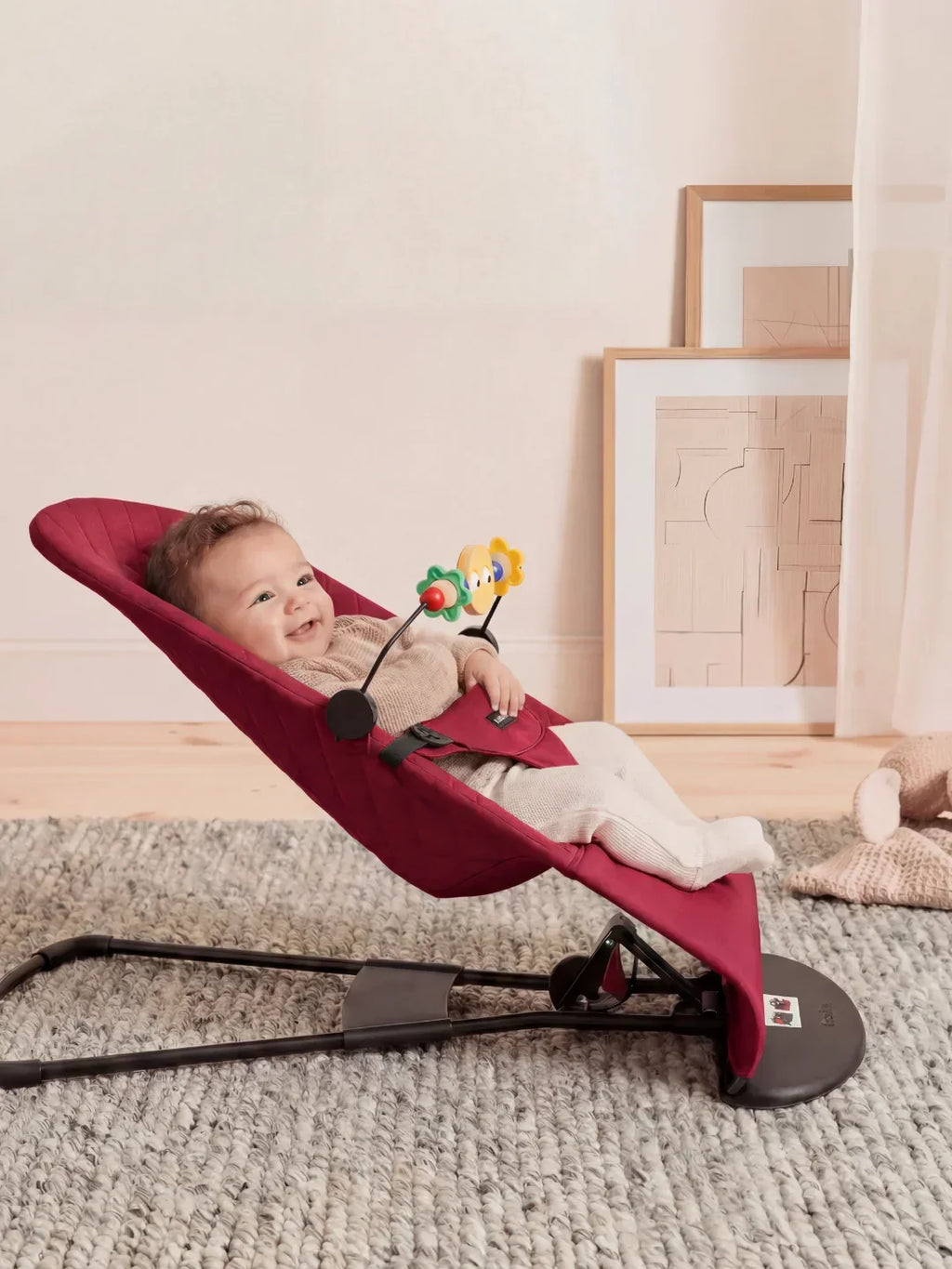 Collapsible Baby Bouncer Chair — Interactive Toy Arch Stand