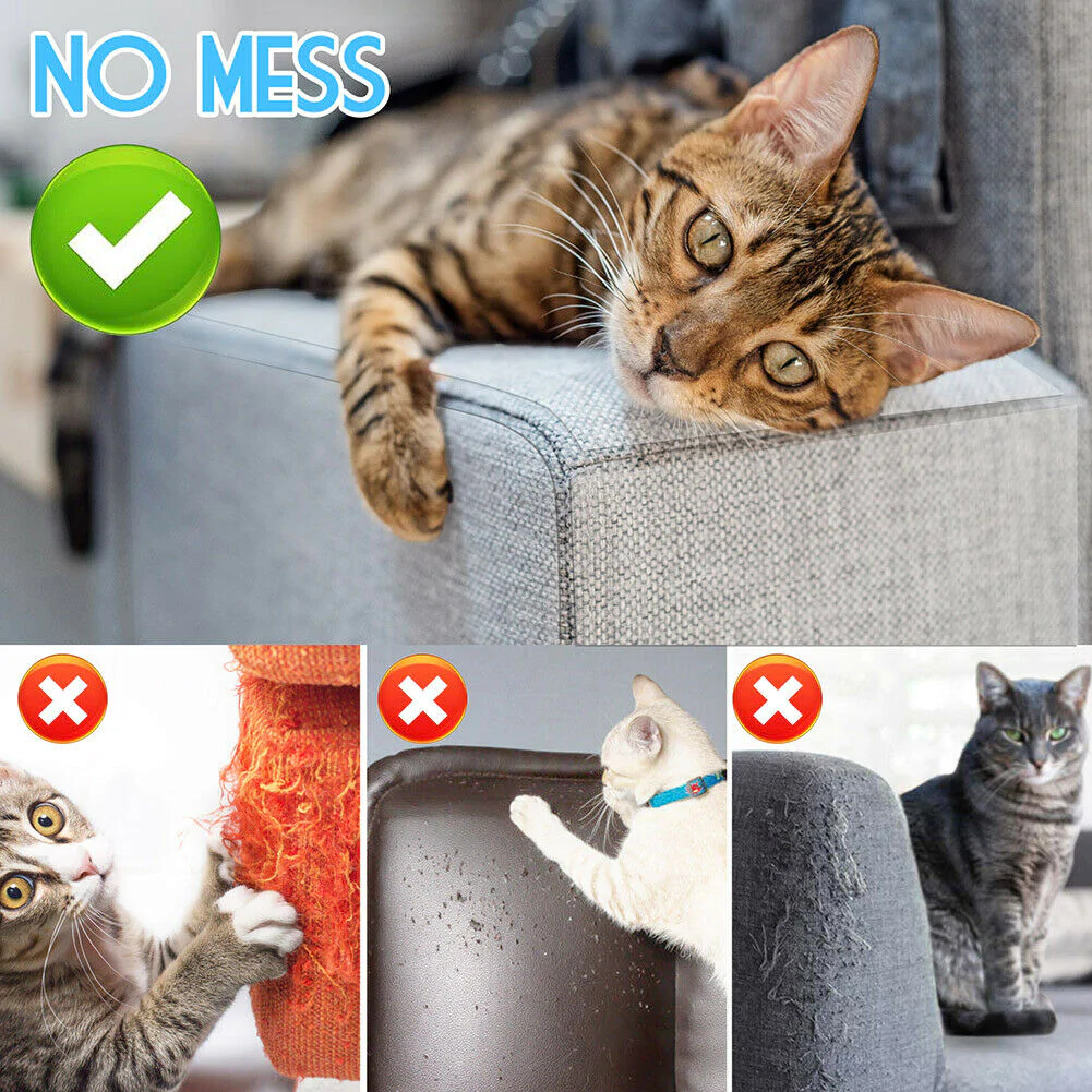 8PC Cat Scratch Furniture Protector Guards Anti-Scratch Couch Protector Pads | Filindra