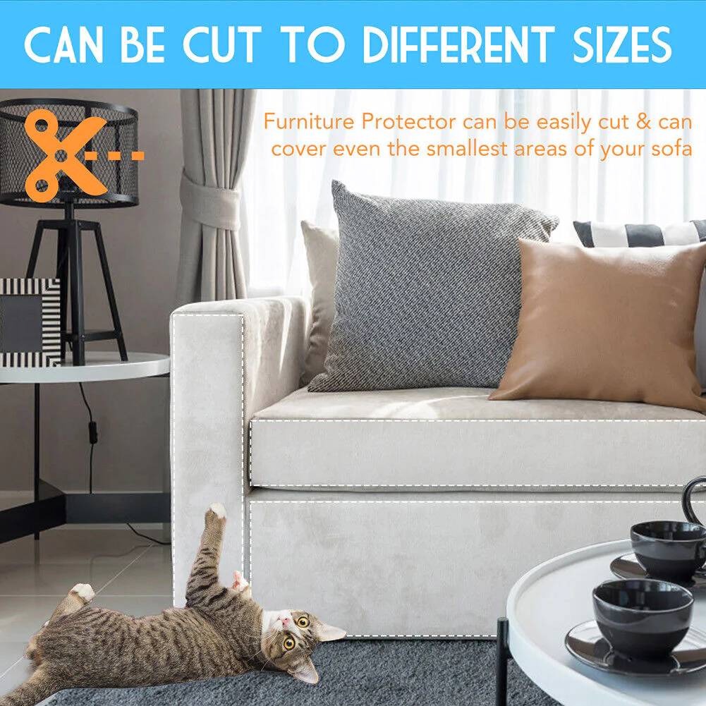 8PC Cat Scratch Furniture Protector Guards Anti-Scratch Couch Protector Pads | Filindra