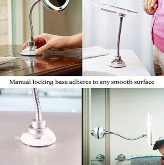 10X Magnifying LED Lighted Flexible Mirror | Filindra