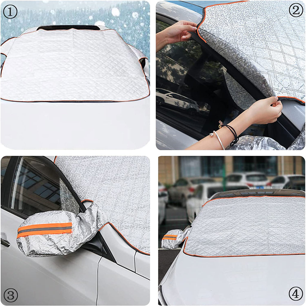 Jardioui Magnetic Car Windshield Snow Cover — Anti-Icing Protection