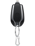Încărcător mini pentru telefon KeyCharge — baterie de rezervă compactă, cu breloc