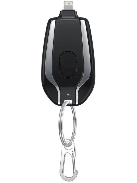 Încărcător mini pentru telefon KeyCharge — baterie de rezervă compactă, cu breloc