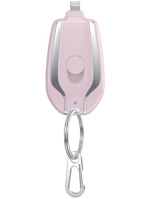 Încărcător mini pentru telefon KeyCharge — baterie de rezervă compactă, cu breloc
