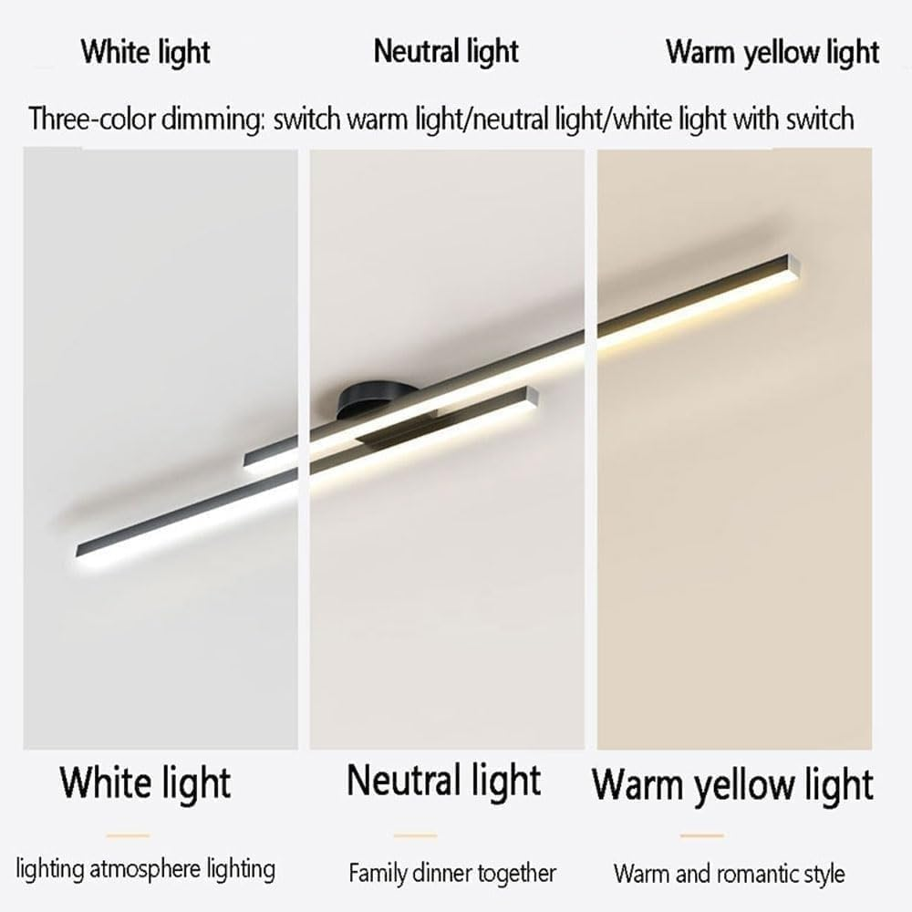 LumenVale Minimalistyczna aluminiowa lampa sufitowa LED — montaż półprzylegający, średnica 60 cm