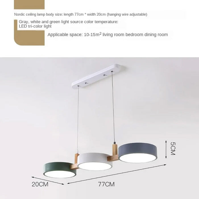 Nordic Multi Head Flush Ceiling Light — Minimalist Lines, Durable Build