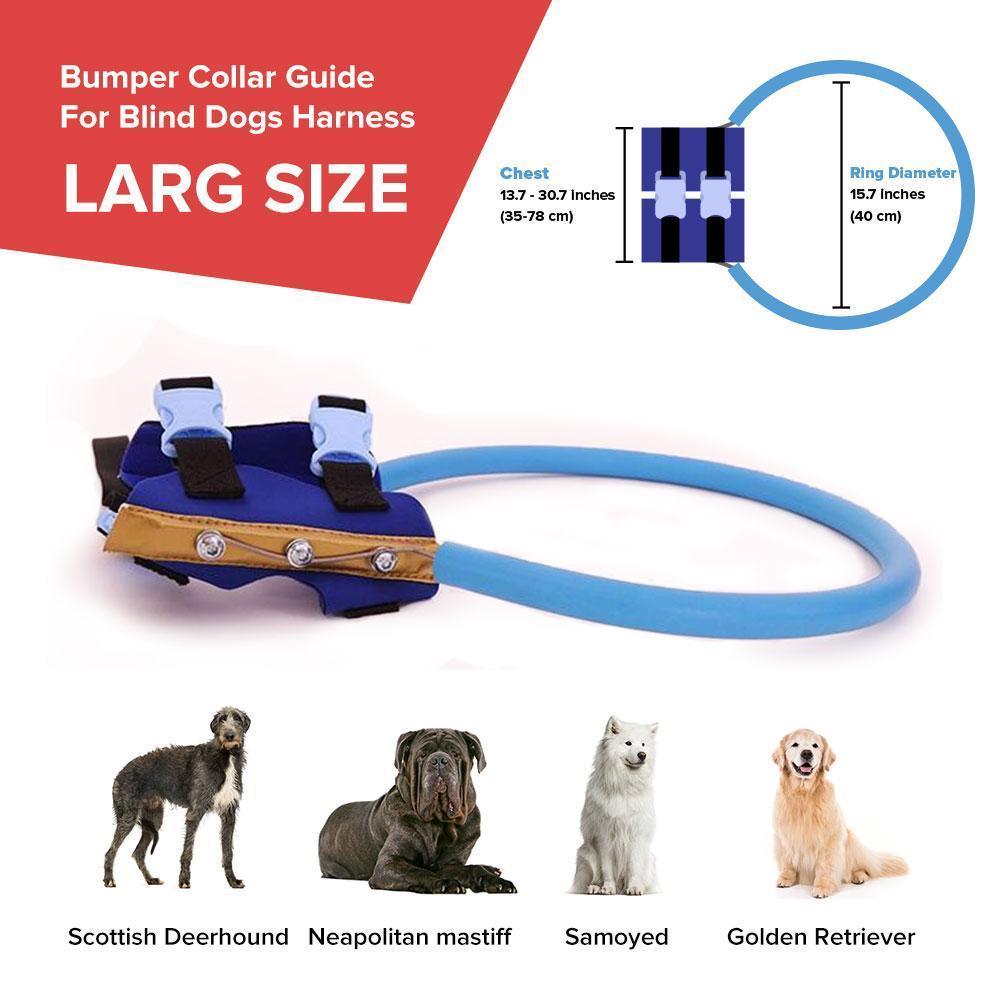 WandaPaws blindhundssele – guide- och stötskyddskrage