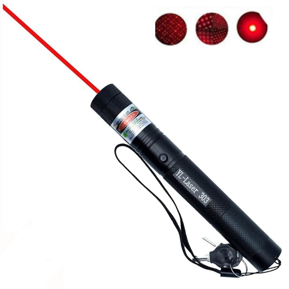 303 laserpointer — meget synlig grøn stråle, klarhed på lang afstand