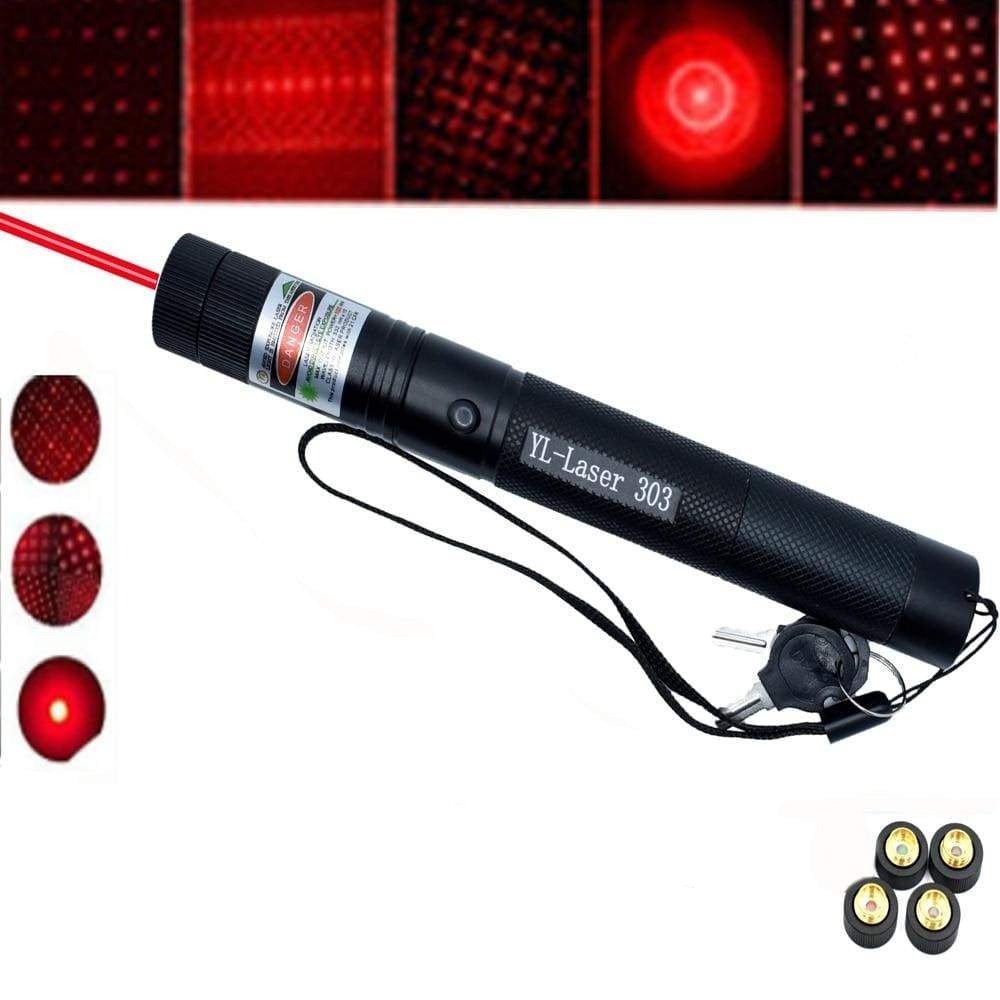303 laserpointer — meget synlig grøn stråle, klarhed på lang afstand