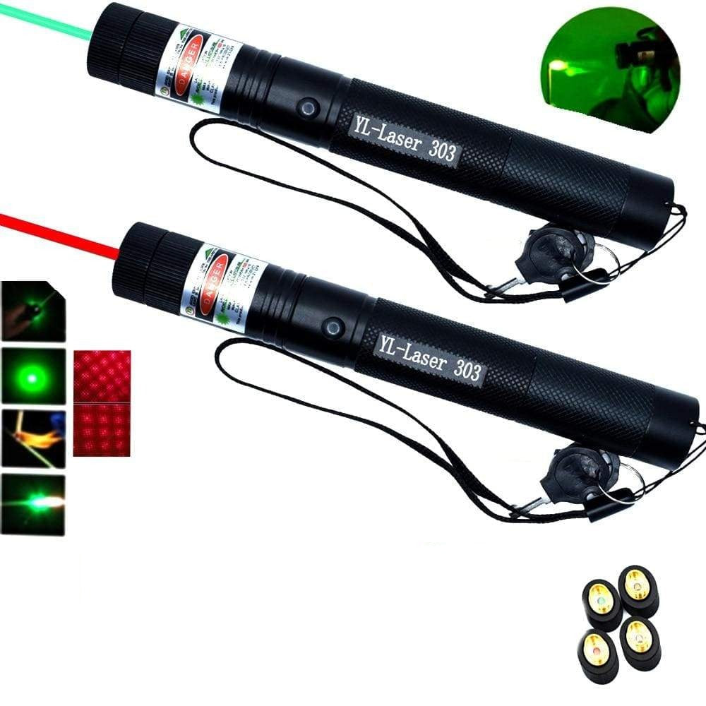 303 laserpointer — meget synlig grøn stråle, klarhed på lang afstand