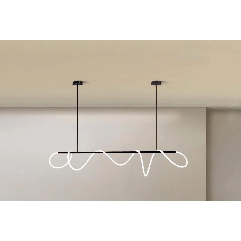 G9 LED Surface Mounted Ceiling Lamp — Curved Tube in Copper, Gold, Black & Silver