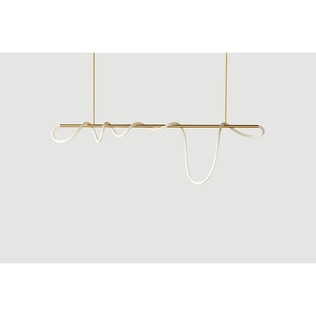 G9 LED Surface Mounted Ceiling Lamp — Curved Tube in Copper, Gold, Black & Silver