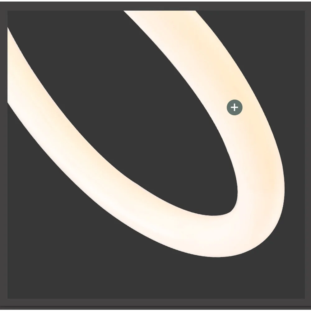 G9 LED Surface Mounted Ceiling Lamp — Curved Tube in Copper, Gold, Black & Silver