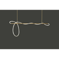 G9 LED Surface Mounted Ceiling Lamp — Curved Tube in Copper, Gold, Black & Silver
