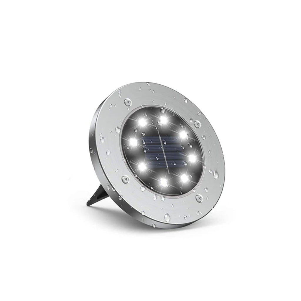 12 LED-solcellebaserte bakkelys — vanntette utelamper til hagen