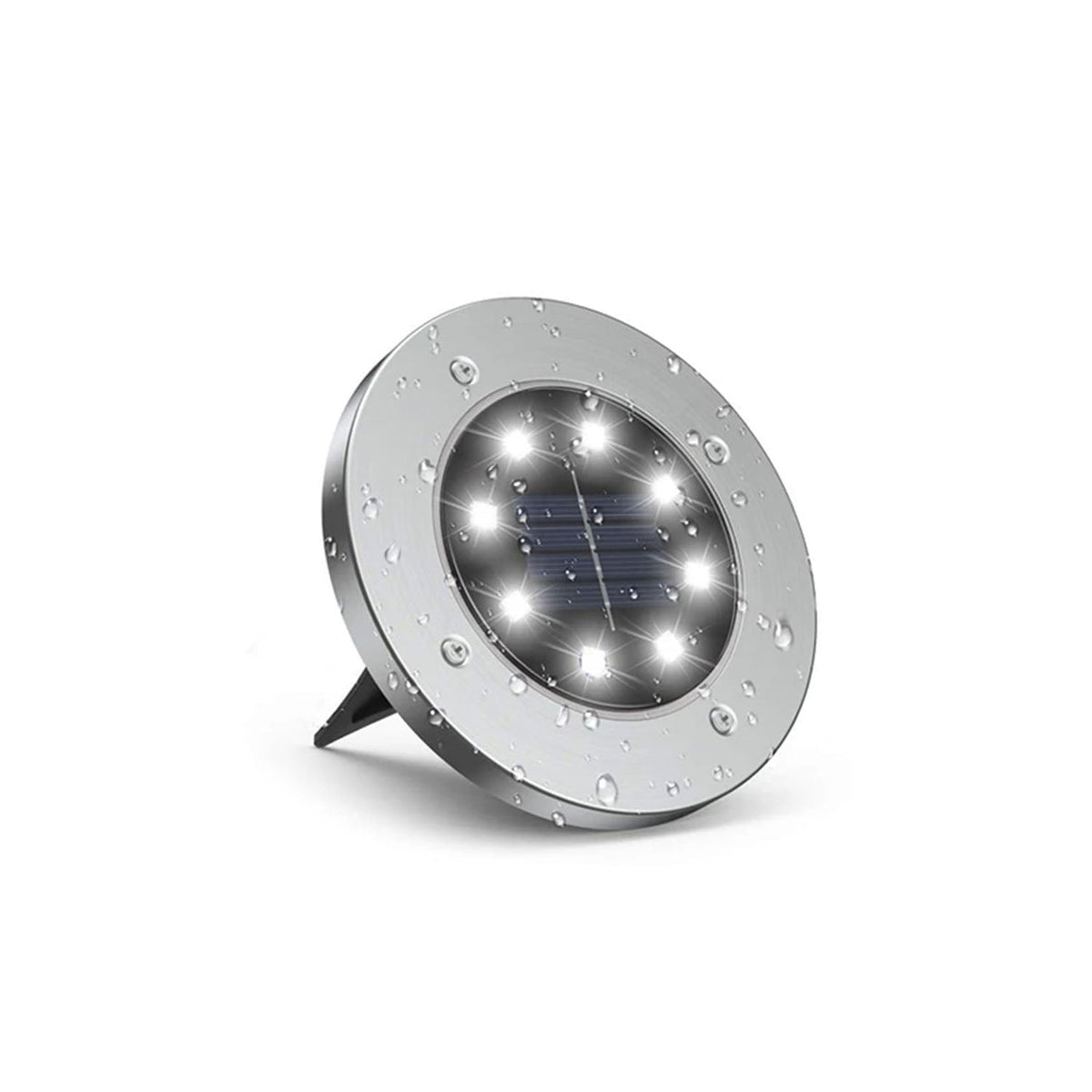 Solar-Bodenleuchten mit 12 LEDs — wasserdichte Außenleuchten für den Garten