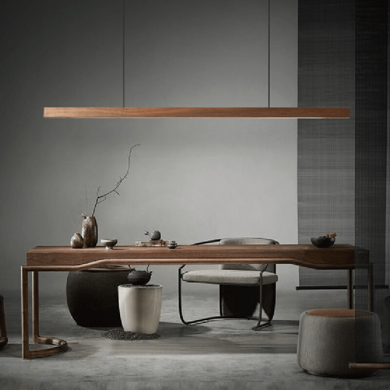 SolaraWood justerbar pendellampe i træ — loftslampe med integreret LED