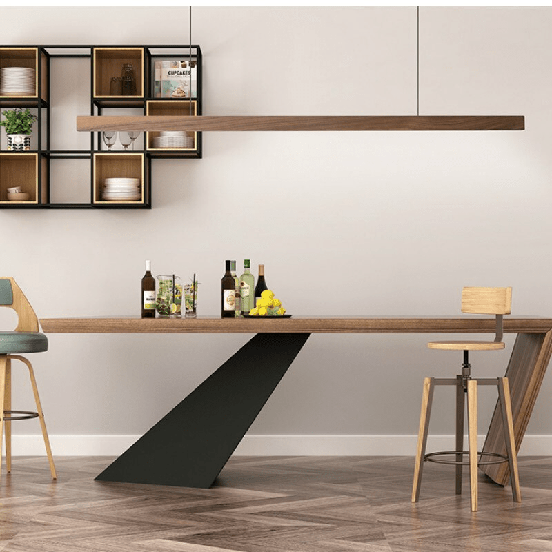 SolaraWood justerbar pendellampe i træ — loftslampe med integreret LED