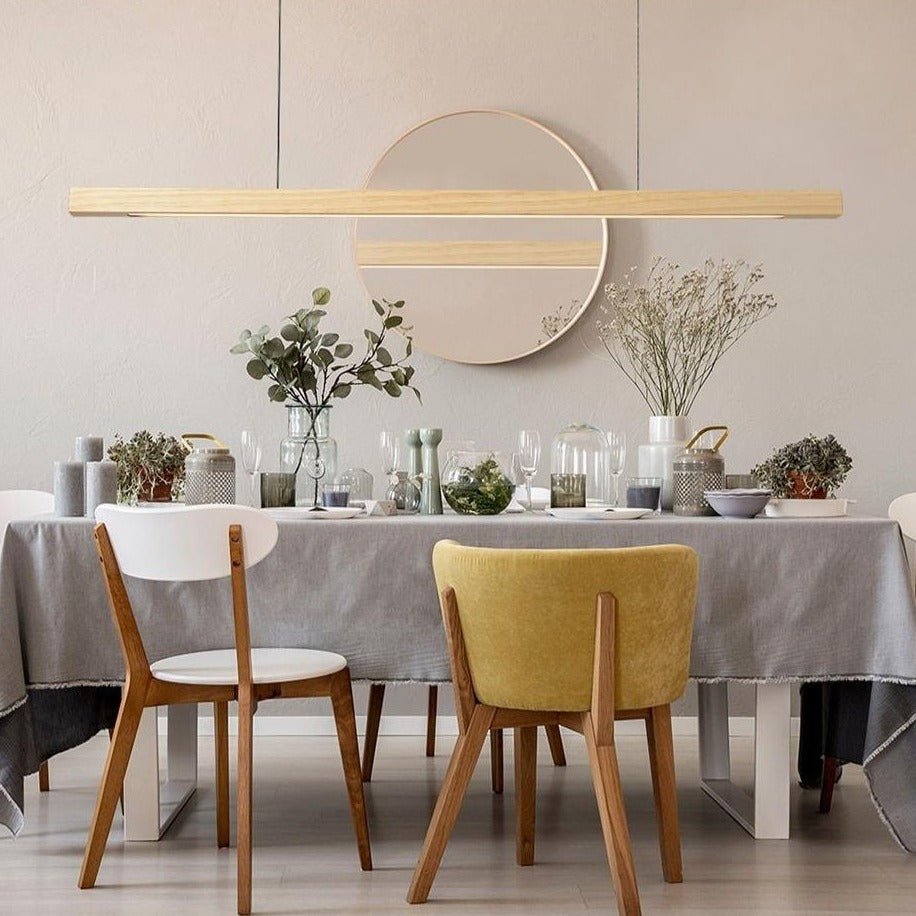 SolaraWood justerbar pendellampe i træ — loftslampe med integreret LED