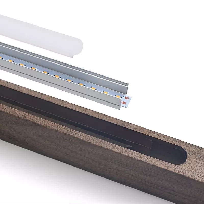 SolaraWood justerbar pendellampe i træ — loftslampe med integreret LED