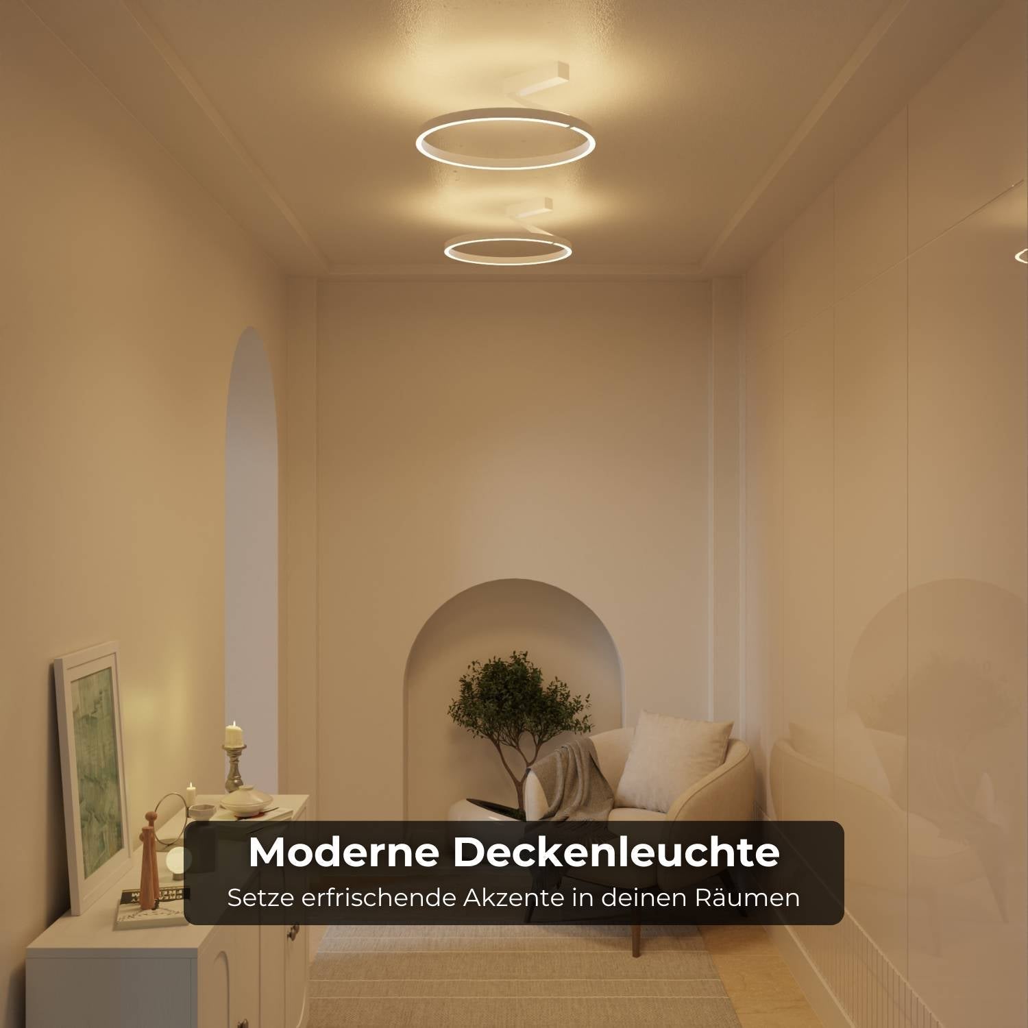 Noira Ceiling Light — Up and Downlight 2700K Warm Glow