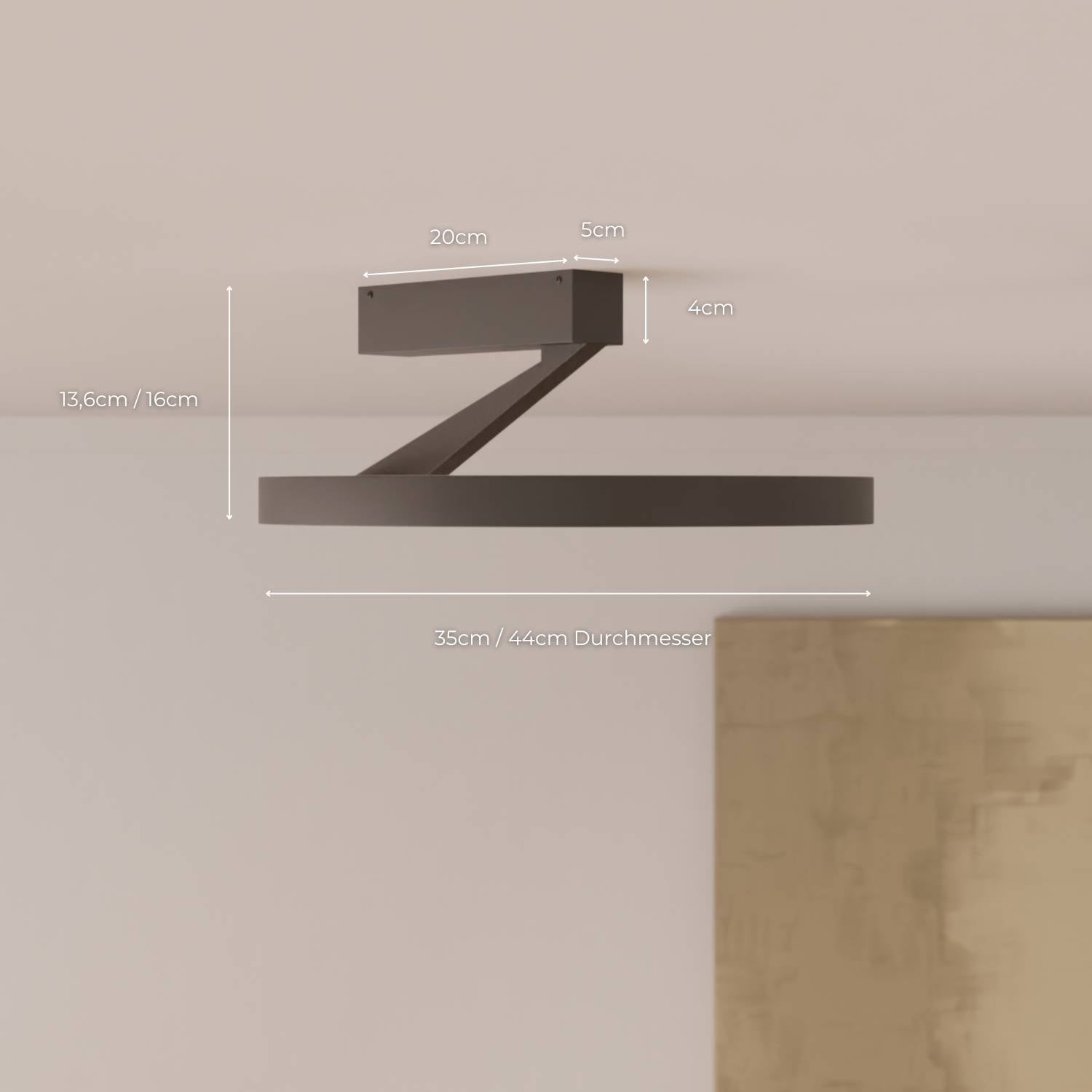 Noira Ceiling Light — Up and Downlight 2700K Warm Glow