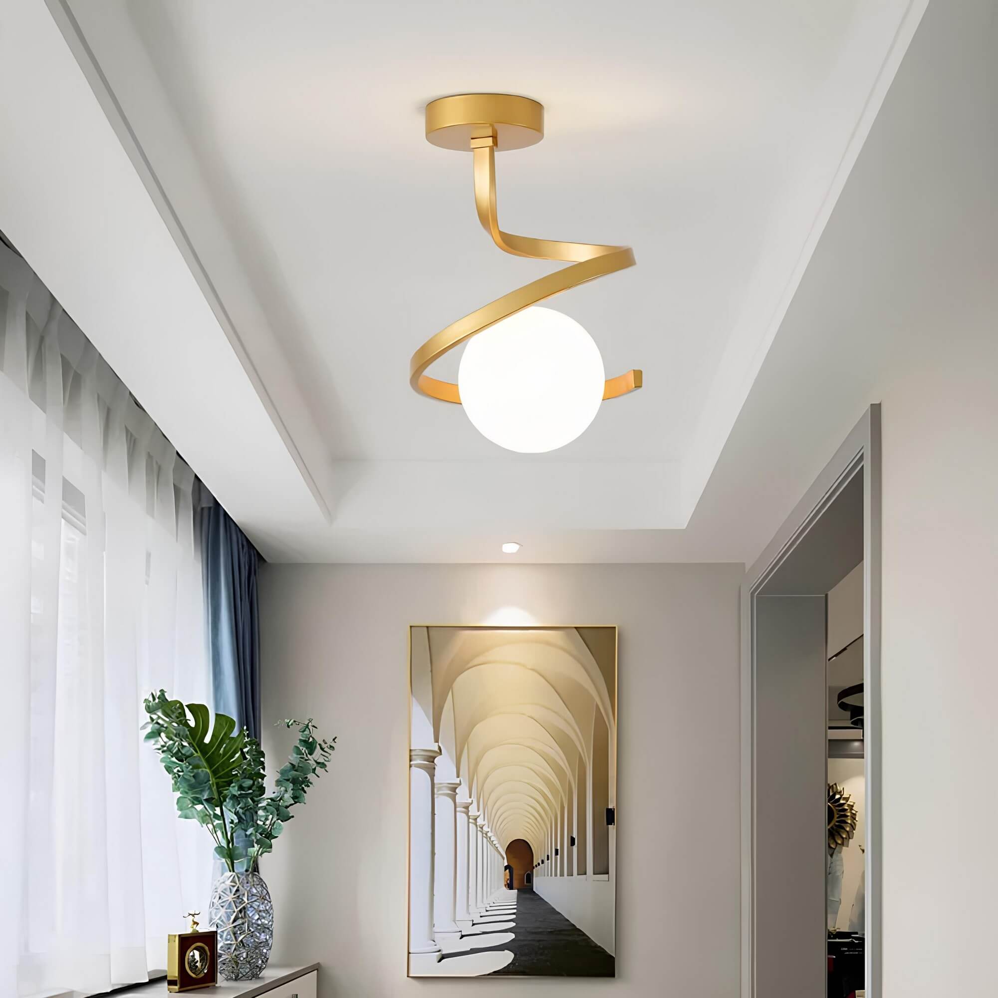 Viretta Ceiling Light With Ambient Led In Living Spaces
