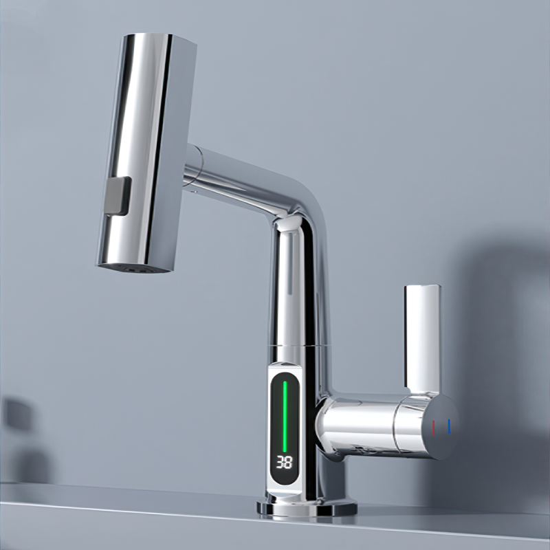 Smartfaucet Pro — Torneira inteligente com rotação de 360° e ecrã digital