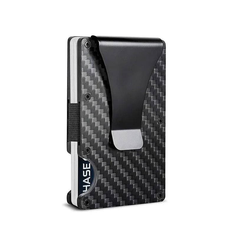 Kirrea Slim RFID Card Holder – Matte Cobalt Titanium, Ultra-Light Unisex Wallet