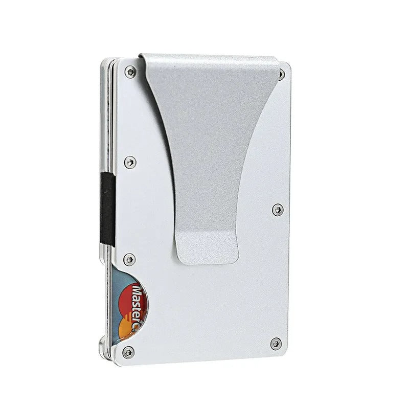 Kirrea Slim RFID Card Holder – Matte Cobalt Titanium, Ultra-Light Unisex Wallet