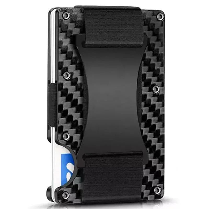 Kirrea Slim RFID Card Holder – Matte Cobalt Titanium, Ultra-Light Unisex Wallet